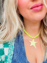 Load image into Gallery viewer, Neon Beaded Star Necklace