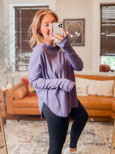 Flow First Casual Top - Eggplant