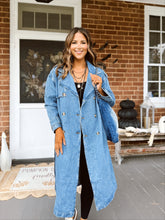 Load image into Gallery viewer, York Denim Trench Coat