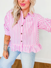 Load image into Gallery viewer, Bubblegum + Business Button Up