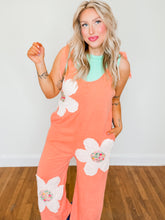 Load image into Gallery viewer, Flower Power Jumpsuit | Papaya