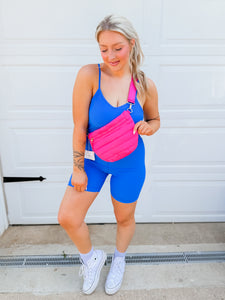 Alex Puffer Belt Bag | Hot Pink