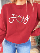Load image into Gallery viewer, JOY Wreath Sweater