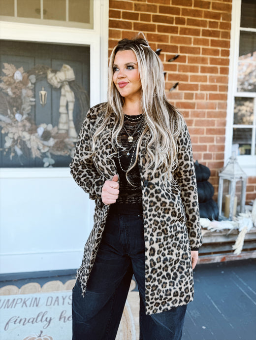Fierce Leopard Coat