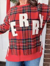 Load image into Gallery viewer, Merry &amp; Bright Pullover | Red