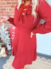 Load image into Gallery viewer, Noel Velvet Dress | Red