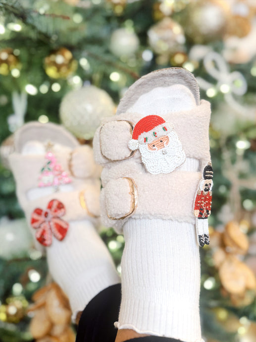 Santa & Nutcracker Shoe Charm Set