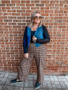 Plaid Paradise Wide leg Pant