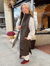 Load image into Gallery viewer, On The Go Longline Puffer Vest | Black