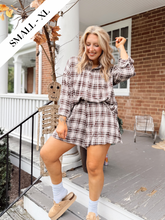 Load image into Gallery viewer, Dragonfly Girls Gingham Set | Brown