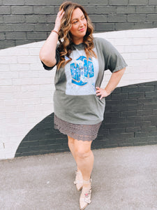 Curvy-Nashville Native Slip Skirt