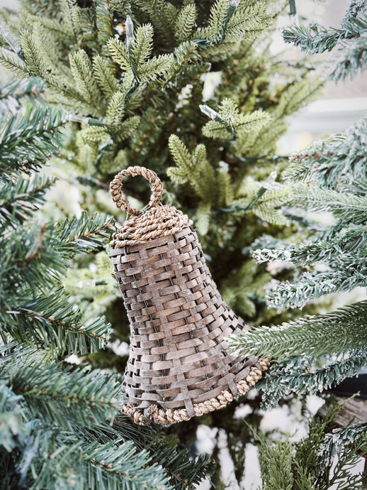 Wicker Holiday Bells | Small