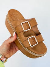 Load image into Gallery viewer, Lucille Platform Sandal | Camel