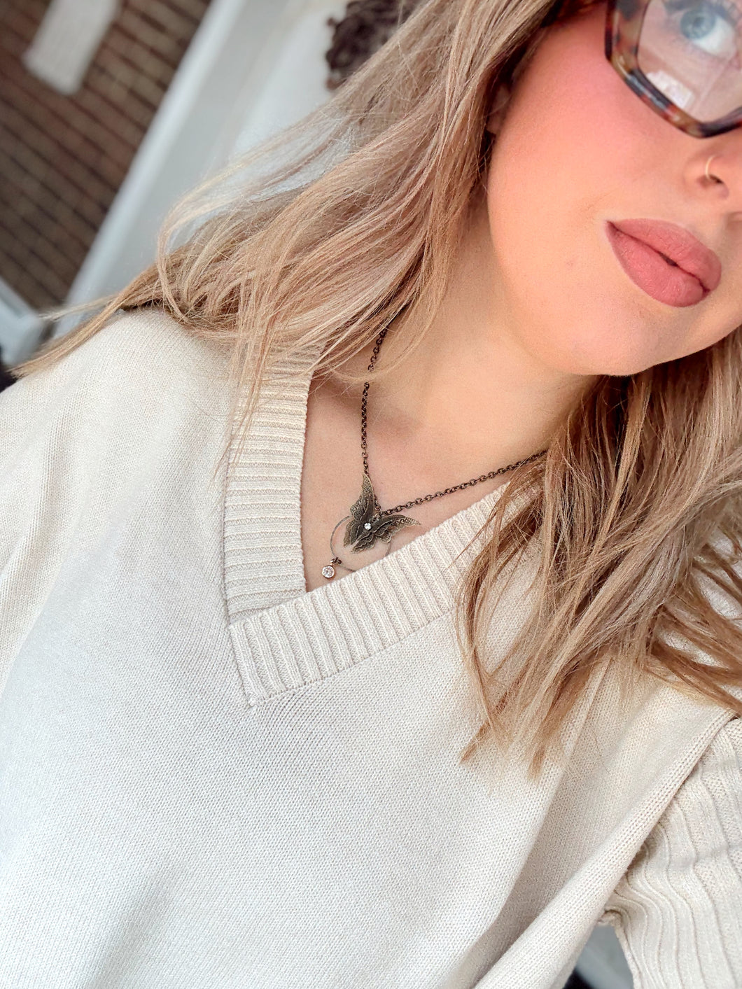 All Things New Butterfly Necklace