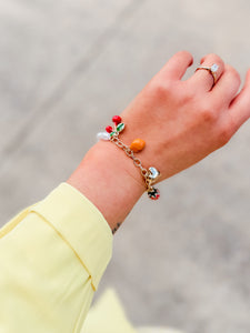 Fresh Fruit Charm Bracelet