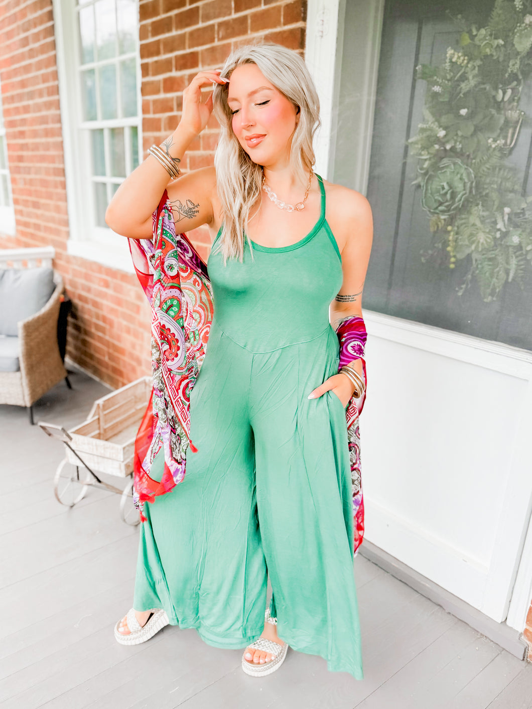 Saved For a Rainy Day Jumper | Green