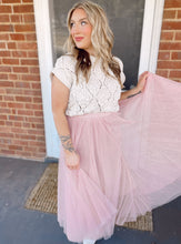 Load image into Gallery viewer, Dance All Day Tulle Midi Skirt - Pink