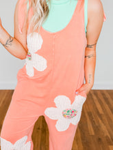 Load image into Gallery viewer, Flower Power Jumpsuit | Papaya