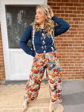 Load image into Gallery viewer, Take a Walk Tapestry Barrel Pants
