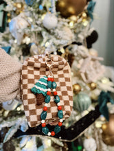 Load image into Gallery viewer, Christmas Tree Crochet Bag Charm
