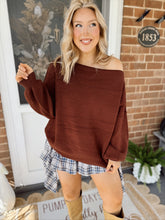 Load image into Gallery viewer, Stop &amp; Stare Sweater | Chocolate