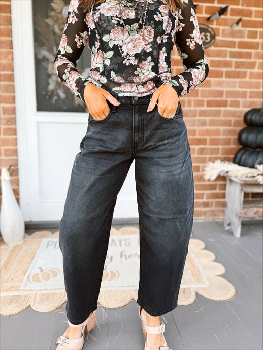 Black Betty Barrel Jean