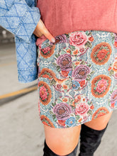 Load image into Gallery viewer, Hazen Tapestry Mini Skirt