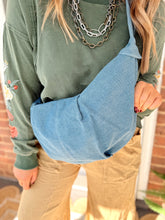Load image into Gallery viewer, Danielle Denim Hobo Bag