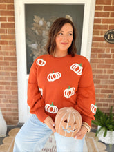 Load image into Gallery viewer, The Pumpkin Patch Balloon Sleeve Sweater