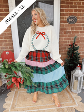 Load image into Gallery viewer, Holly Jolly Plaid Skirt
