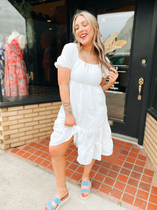 Save it For Spring Dress - White