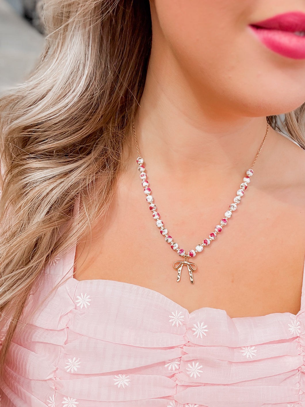 Afternoon Tea Necklace | Pink
