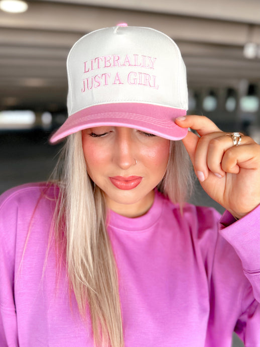 Literally Just A Girl Hat | Pink