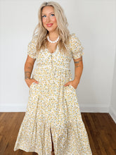 Load image into Gallery viewer, Miriam Floral Maxi Dress | Daffodil