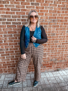 Plaid Paradise Wide leg Pant