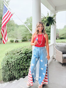 Vintage Glory Chambray Pant