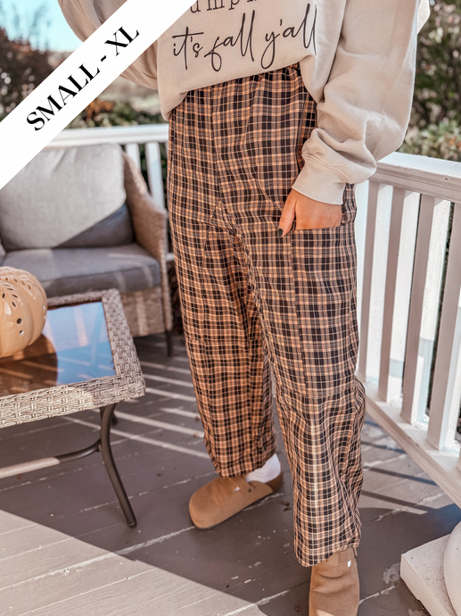 Plaid Paradise Wide leg Pant