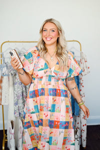 Tiptoe in Tulips Midi Dress