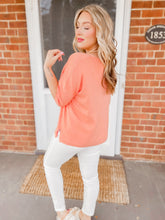 Load image into Gallery viewer, Little Bit Luxe Top in Peach