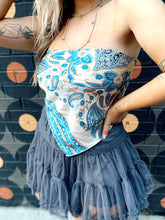 Load image into Gallery viewer, Smalltown Smokeshow Bandana Top - Blue