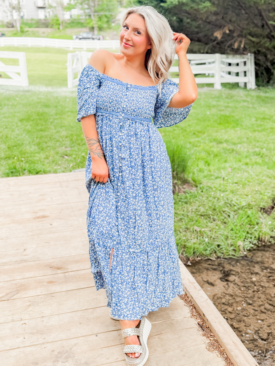 In the Air Summer Maxi | Blue