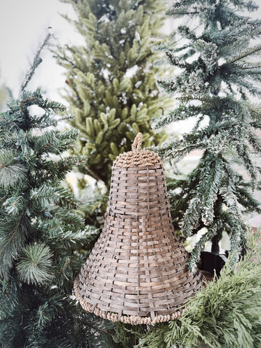 Wicker Holiday Bells | Large