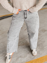Load image into Gallery viewer, Acid Gray Barrel Jeans