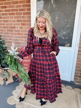 Load image into Gallery viewer, Christmas in London Dress | Red