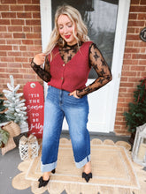 Load image into Gallery viewer, Little Details Sweater Vest | Berry