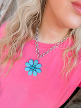 Load image into Gallery viewer, Turquoise Bloom Necklace