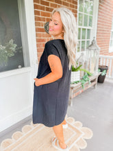 Load image into Gallery viewer, Summer Staple Tee Dress | Black