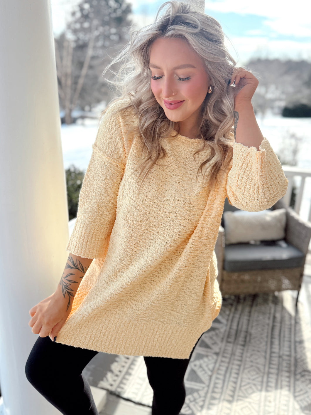 Kristina Sweater | Yellow