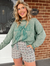 Load image into Gallery viewer, Whimsy Bow Pullover | Sage