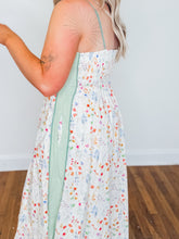 Load image into Gallery viewer, Cotton Florals Spaghetti Strap Maxi Dress